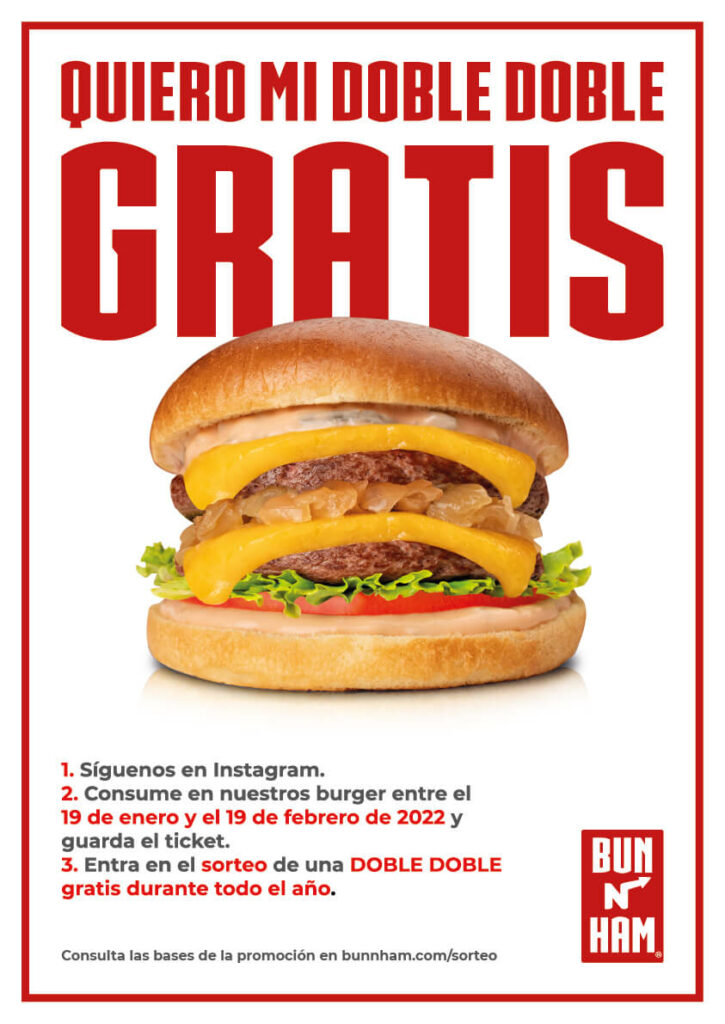 Campaña hamburguesas gratis